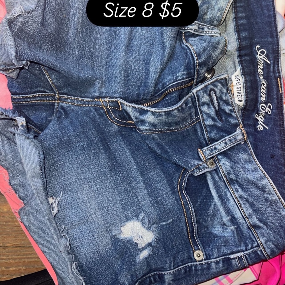 American Eagle Blue Denim Shorts